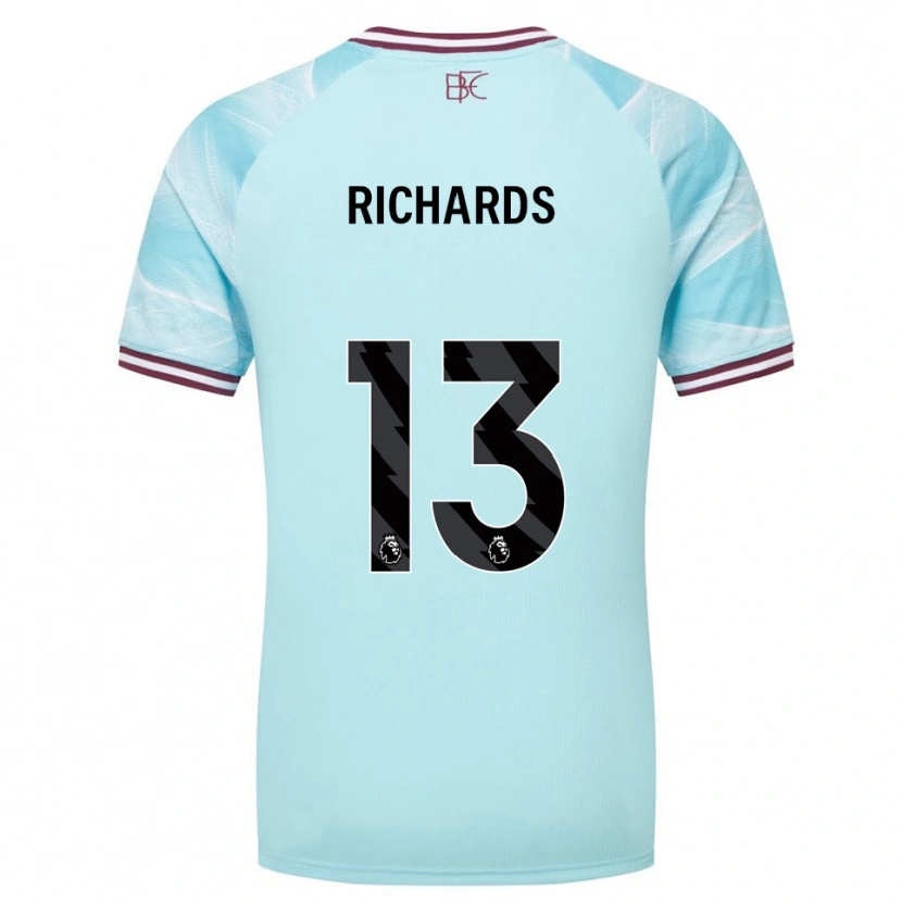 Danxen Kvinnor Jade Richards #13 Himmelsblå Vinröd Bortatröja Matchtröjor 2025/26 Tröjor T-Tröja