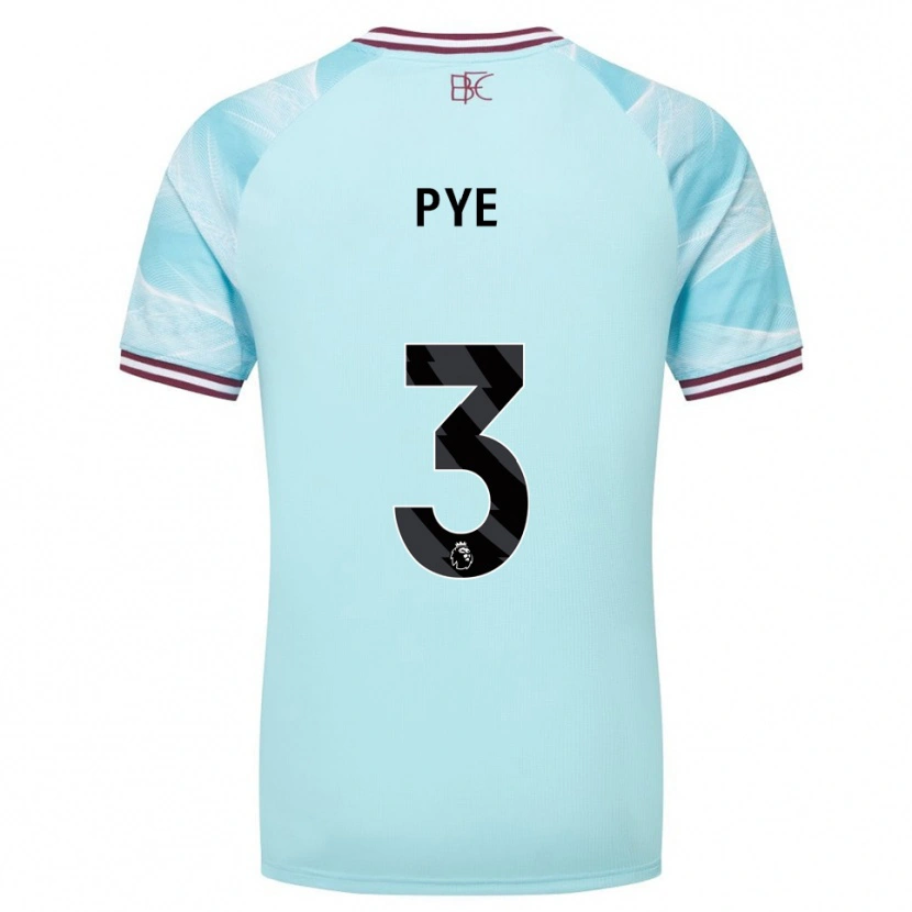 Danxen Kvinnor Logan Pye #3 Himmelsblå Vinröd Bortatröja Matchtröjor 2025/26 Tröjor T-Tröja