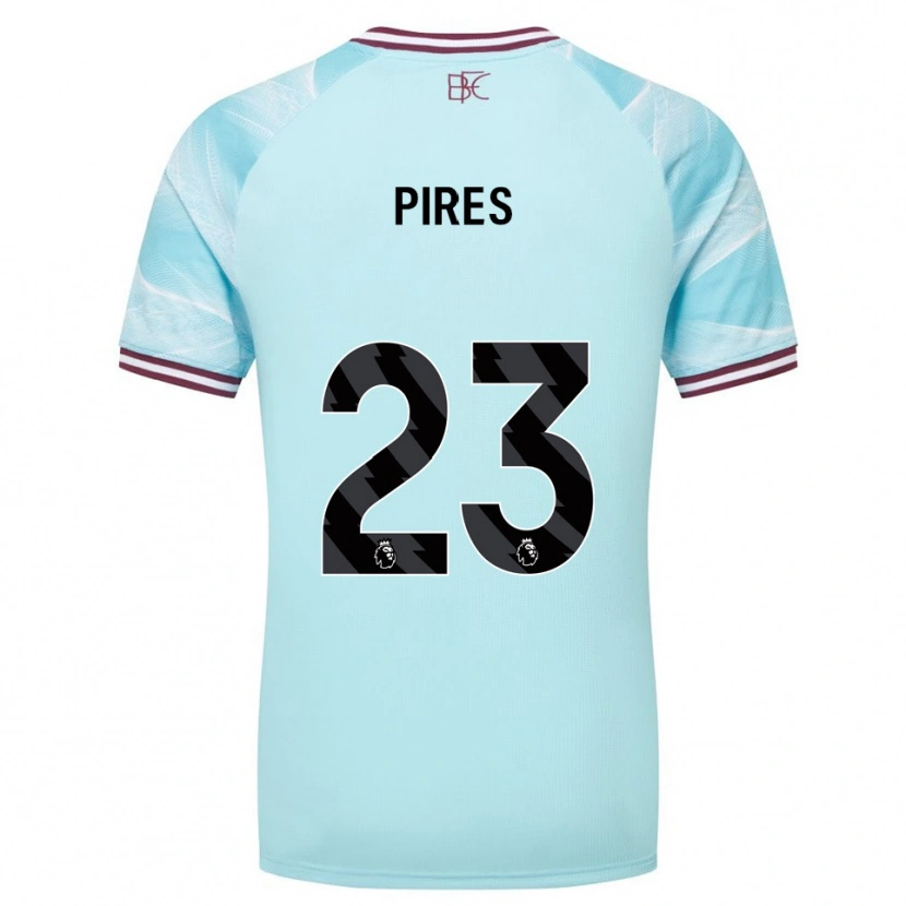 Danxen Kvinnor Lucas Pires #23 Himmelsblå Vinröd Bortatröja Matchtröjor 2025/26 Tröjor T-Tröja