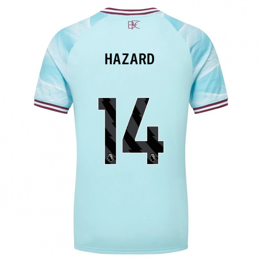 Danxen Kvinnor Amelia Hazard #14 Himmelsblå Vinröd Bortatröja Matchtröjor 2025/26 Tröjor T-Tröja