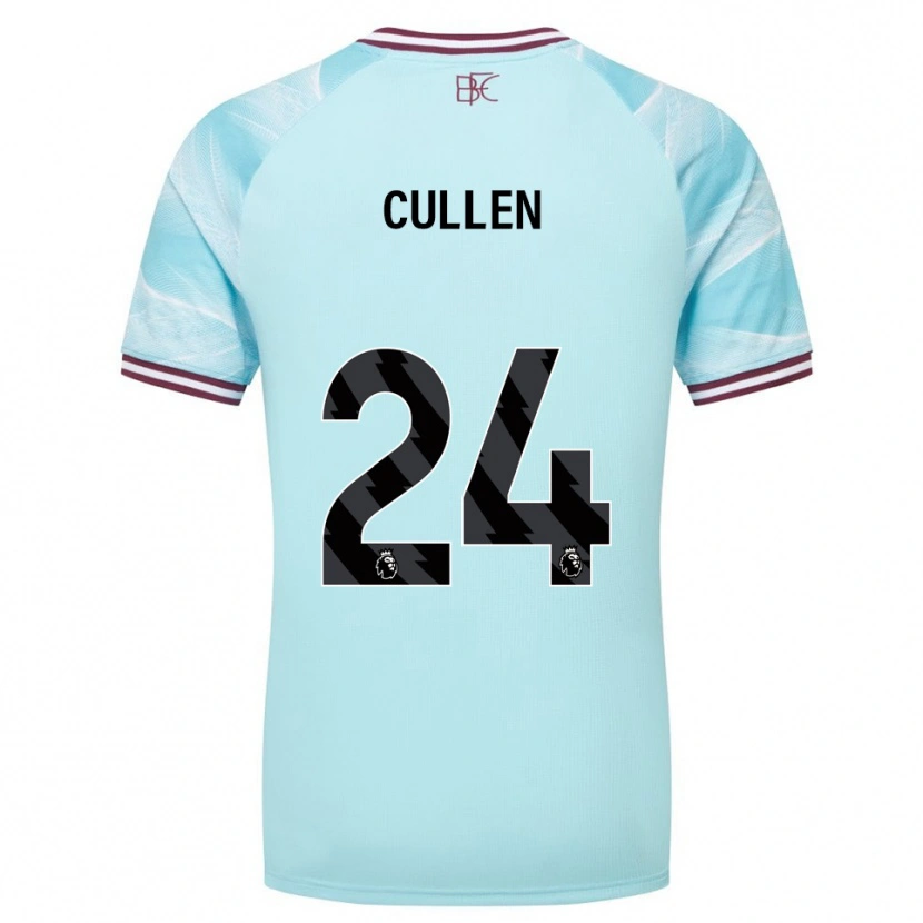 Danxen Kvinnor Josh Cullen #24 Himmelsblå Vinröd Bortatröja Matchtröjor 2025/26 Tröjor T-Tröja