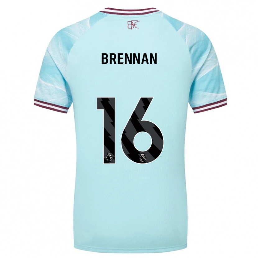 Danxen Kvinnor Corey Brennan #16 Himmelsblå Vinröd Bortatröja Matchtröjor 2025/26 Tröjor T-Tröja