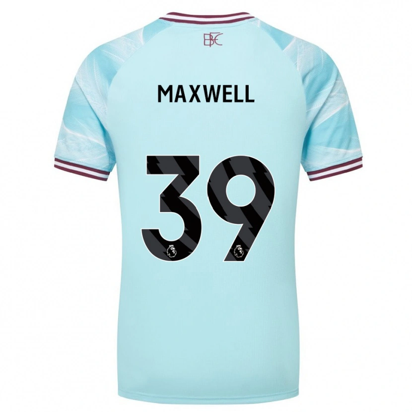 Danxen Kvinnor Danielle Maxwell #39 Himmelsblå Vinröd Bortatröja Matchtröjor 2025/26 Tröjor T-Tröja