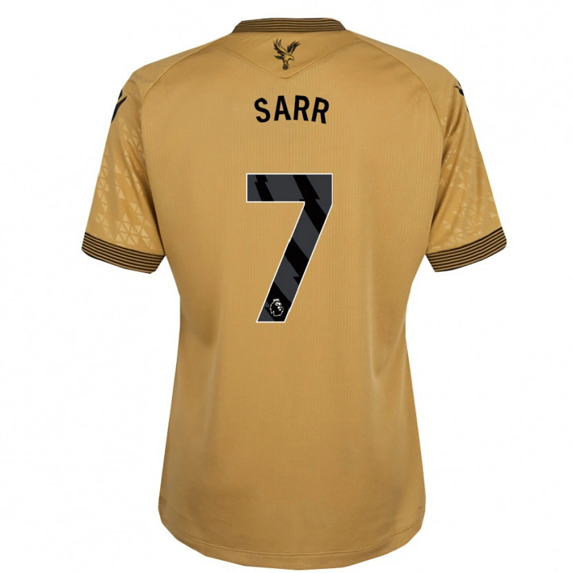 Danxen Kvinnor Ismaïla Sarr #7 Guld Svart Bortatröja Matchtröjor 2025/26 Tröjor T-Tröja