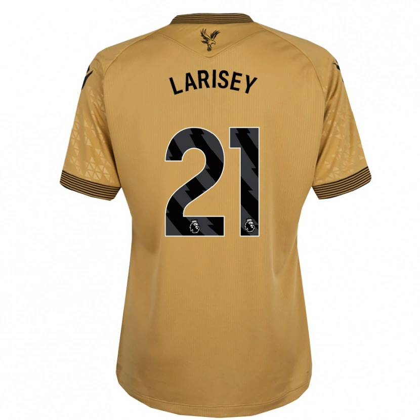 Danxen Kvinnor Clarissa Larisey #21 Guld Svart Bortatröja Matchtröjor 2025/26 Tröjor T-Tröja