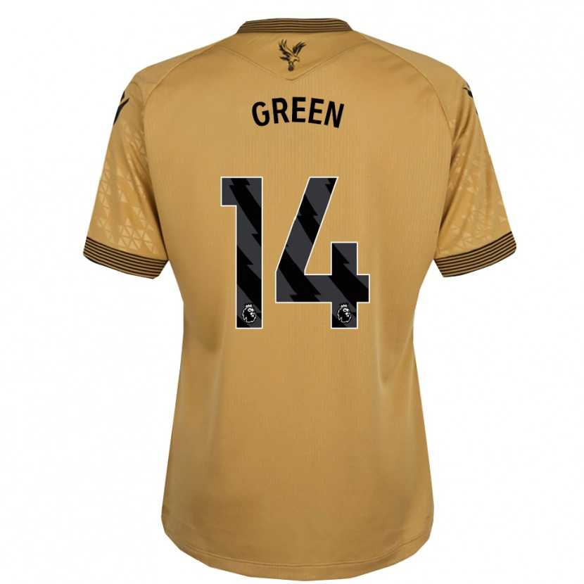 Danxen Kvinnor Josie Green #14 Guld Svart Bortatröja Matchtröjor 2025/26 Tröjor T-Tröja