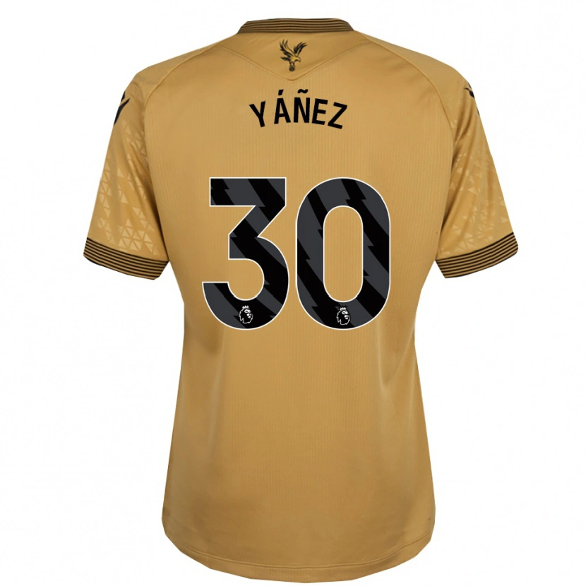 Danxen Kvinnor Shae Yáñez #30 Guld Svart Bortatröja Matchtröjor 2025/26 Tröjor T-Tröja