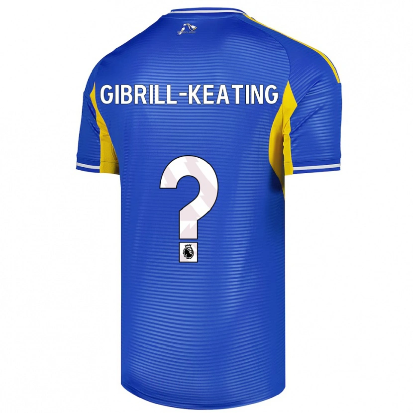 Danxen Kvinnor Sian Gibrill-Keating #0 Blå Gul Bortatröja Matchtröjor 2025/26 Tröjor T-Tröja