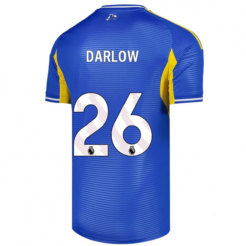 Danxen Kvinnor Karl Darlow #26 Blå Gul Bortatröja Matchtröjor 2025/26 Tröjor T-Tröja