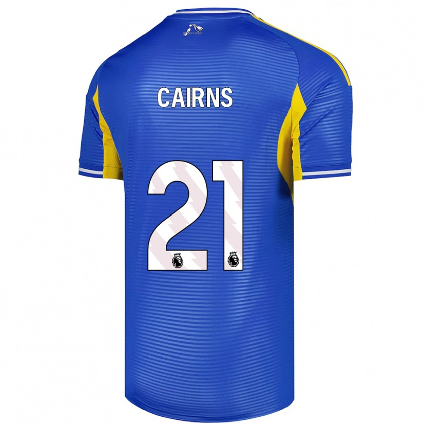 Danxen Kvinnor Alex Cairns #21 Blå Gul Bortatröja Matchtröjor 2025/26 Tröjor T-Tröja