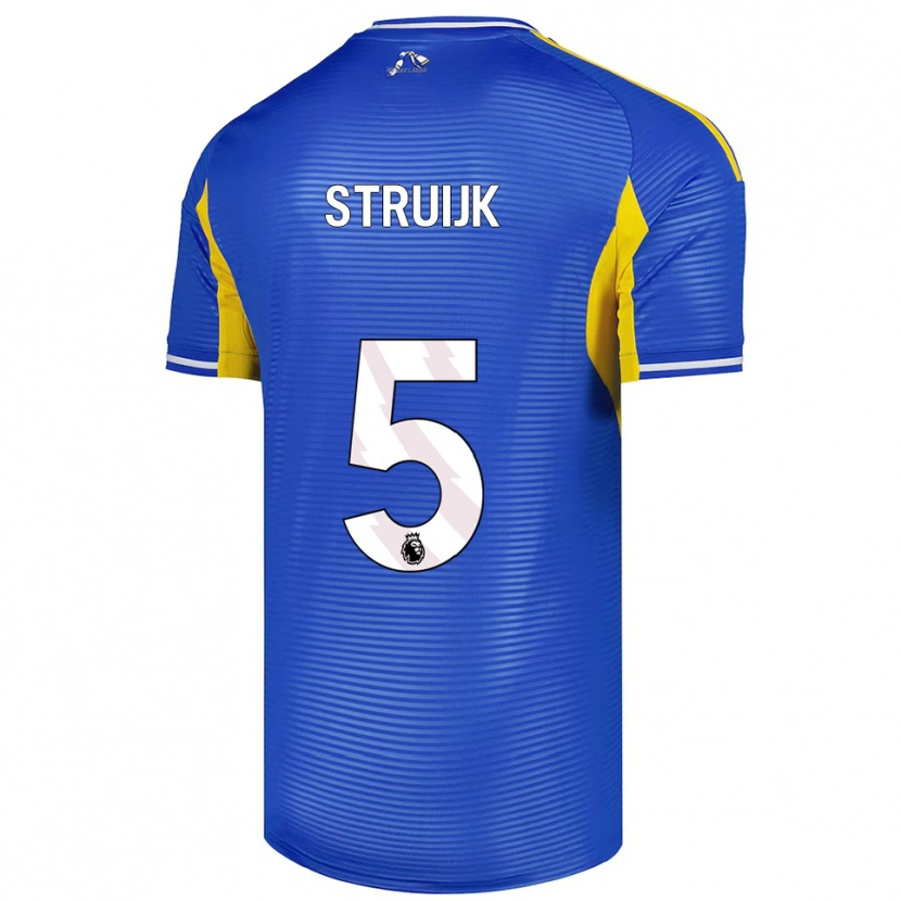 Danxen Kvinnor Pascal Struijk #5 Blå Gul Bortatröja Matchtröjor 2025/26 Tröjor T-Tröja