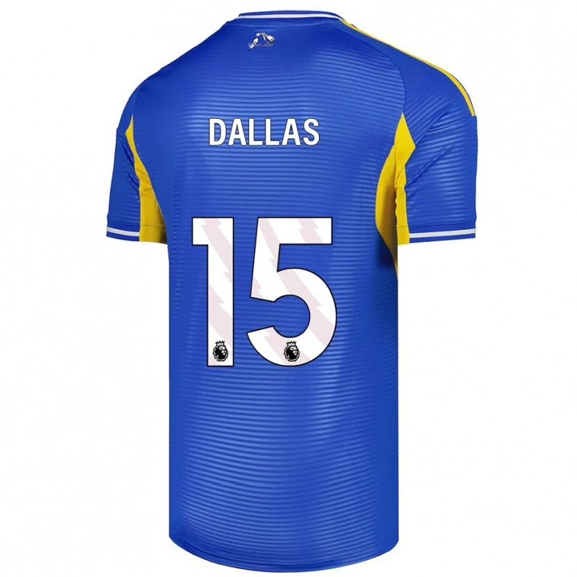 Danxen Kvinnor Stuart Dallas #15 Blå Gul Bortatröja Matchtröjor 2025/26 Tröjor T-Tröja