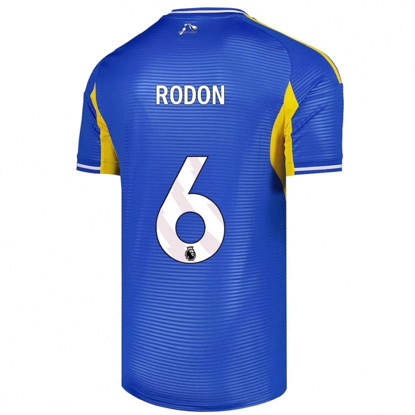 Danxen Kvinnor Joe Rodon #6 Blå Gul Bortatröja Matchtröjor 2025/26 Tröjor T-Tröja