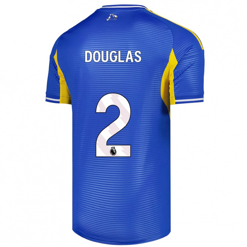 Danxen Kvinnor Connor Douglas #2 Blå Gul Bortatröja Matchtröjor 2025/26 Tröjor T-Tröja