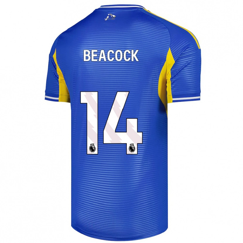 Danxen Kvinnor Molly Beacock #14 Blå Gul Bortatröja Matchtröjor 2025/26 Tröjor T-Tröja