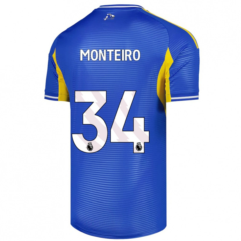 Danxen Kvinnor Diogo Monteiro #34 Blå Gul Bortatröja Matchtröjor 2025/26 Tröjor T-Tröja