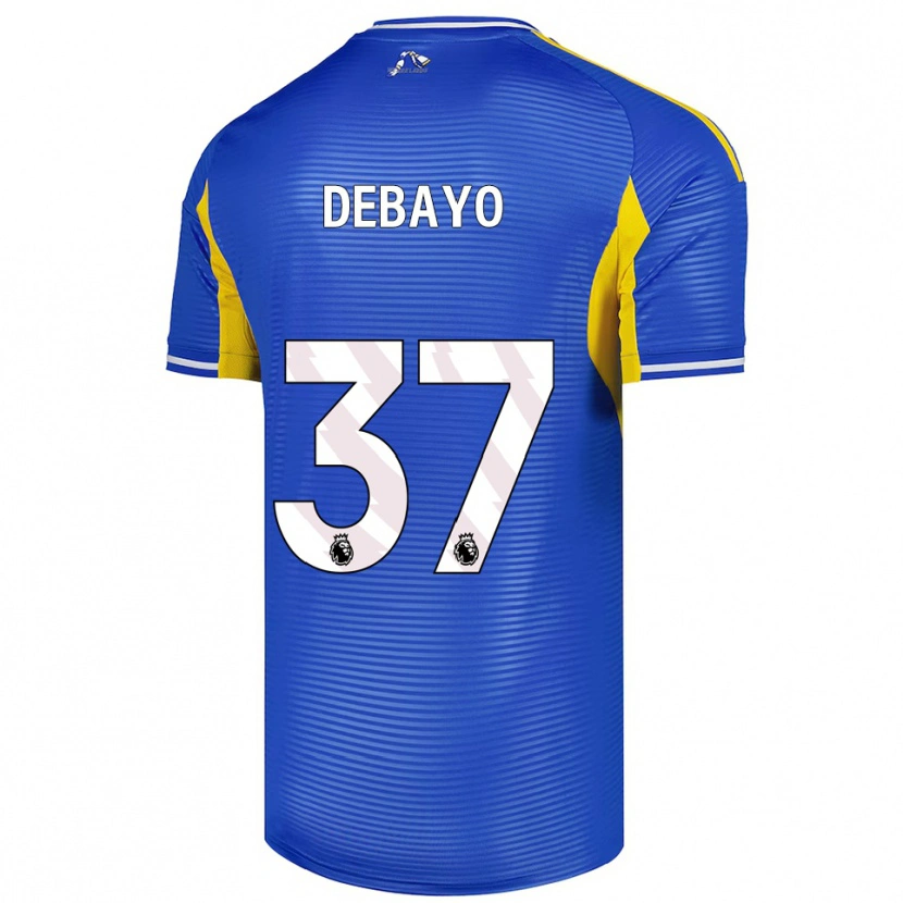 Danxen Kvinnor James Debayo #37 Blå Gul Bortatröja Matchtröjor 2025/26 Tröjor T-Tröja