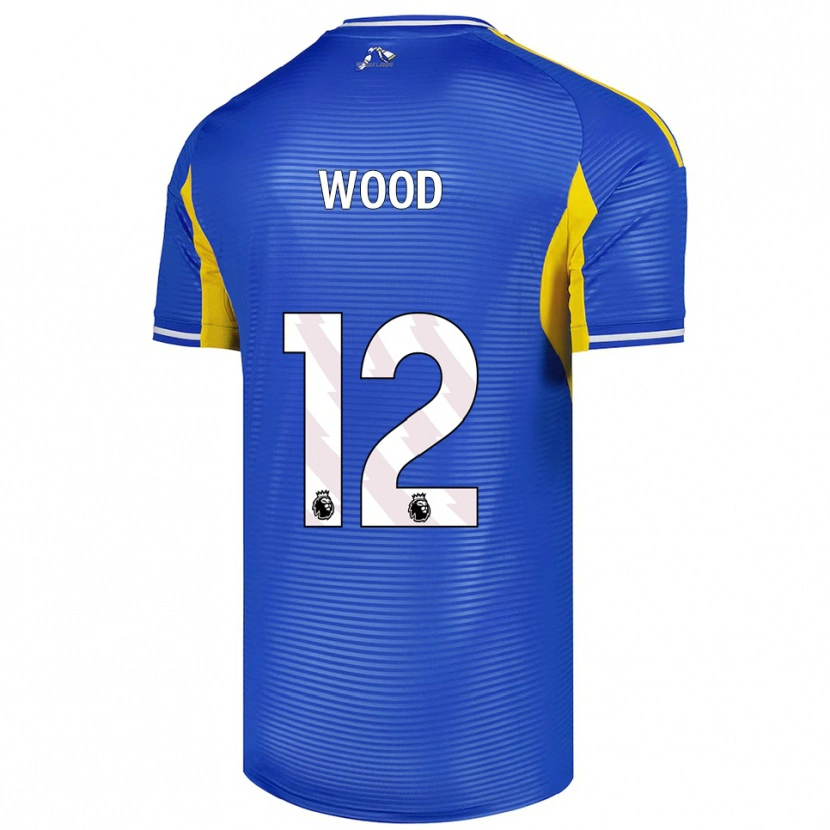 Danxen Kvinnor Oliver Wood #12 Blå Gul Bortatröja Matchtröjor 2025/26 Tröjor T-Tröja