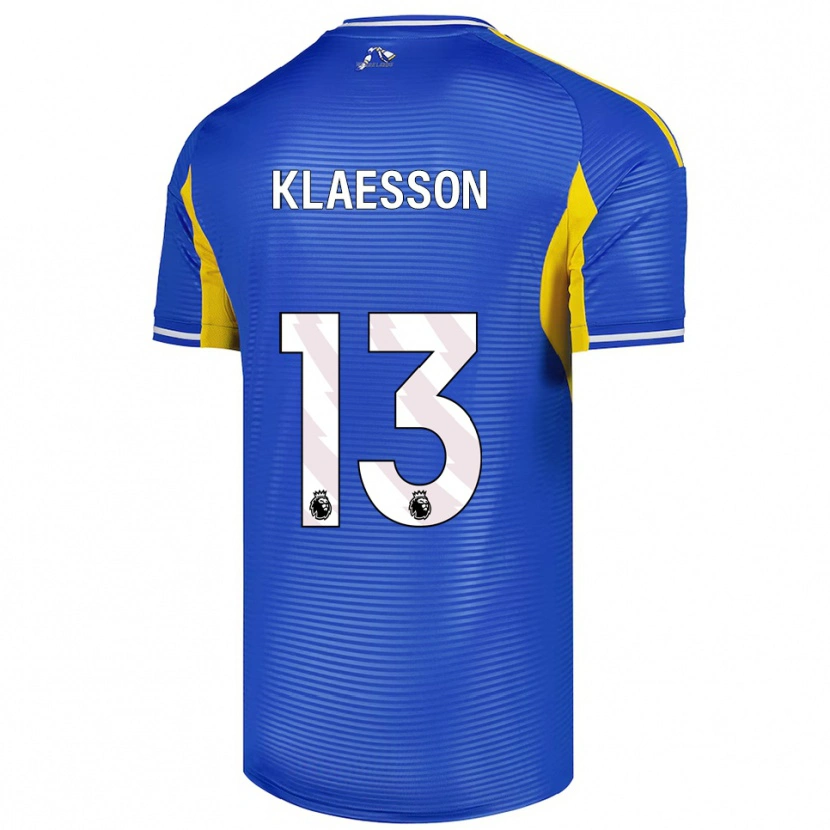 Danxen Kvinnor Kristoffer Klaesson #13 Blå Gul Bortatröja Matchtröjor 2025/26 Tröjor T-Tröja