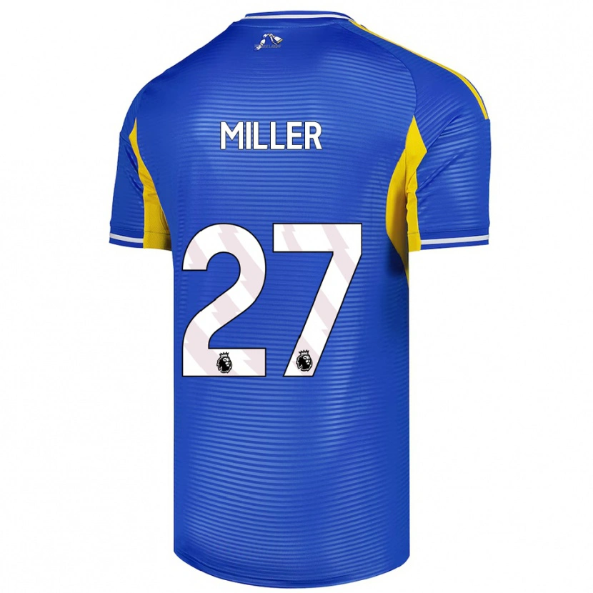 Danxen Kvinnor Amari Miller #27 Blå Gul Bortatröja Matchtröjor 2025/26 Tröjor T-Tröja