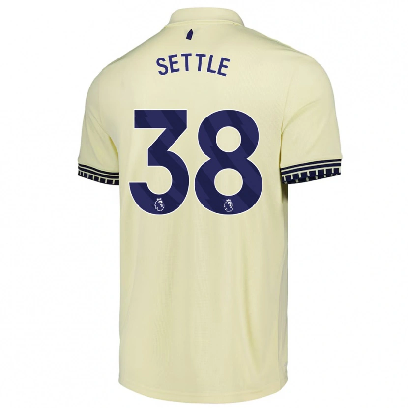 Danxen Kvinnor Macy Settle #38 Benvit Svart Bortatröja Matchtröjor 2025/26 Tröjor T-Tröja