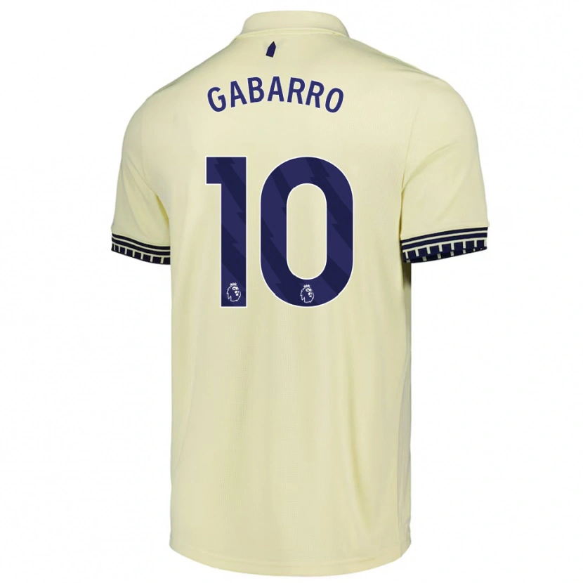 Danxen Kvinnor Inma Gabarro #10 Benvit Svart Bortatröja Matchtröjor 2025/26 Tröjor T-Tröja
