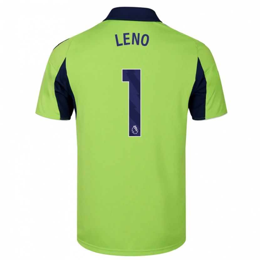 Danxen Kvinnor Bernd Leno #1 Grön Marinblå Vit Bortatröja Matchtröjor 2025/26 Tröjor T-Tröja