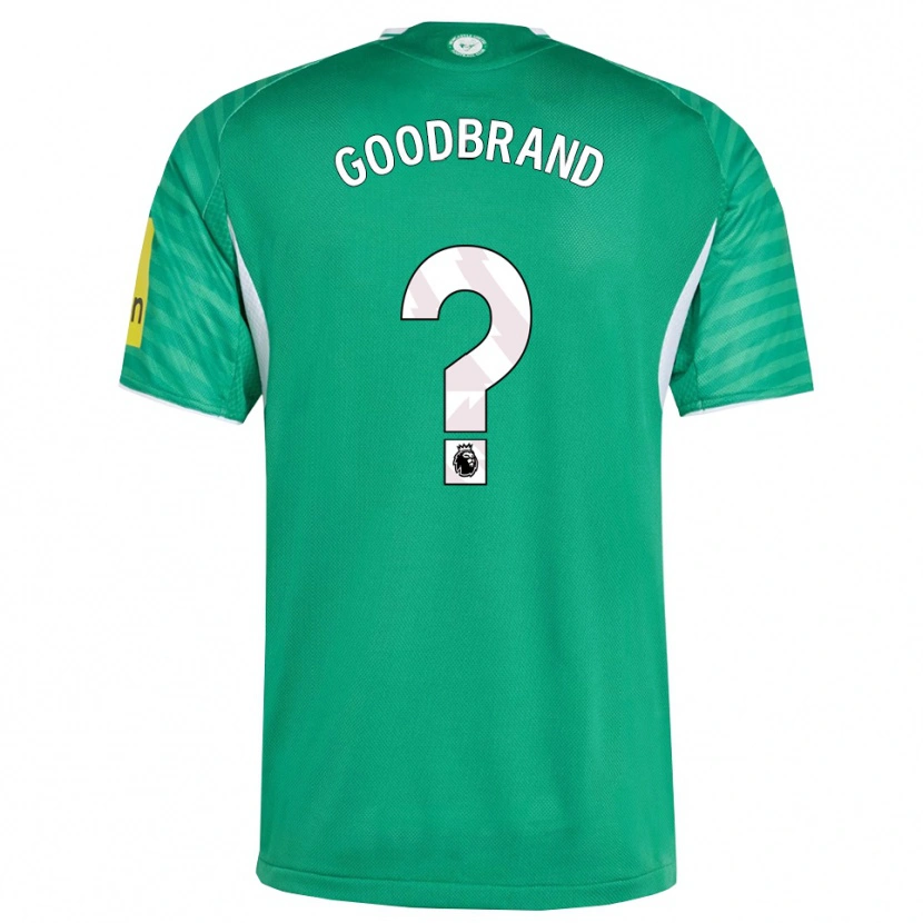 Danxen Kvinnor Oliver Goodbrand #0 Grön Vit Bortatröja Matchtröjor 2025/26 Tröjor T-Tröja