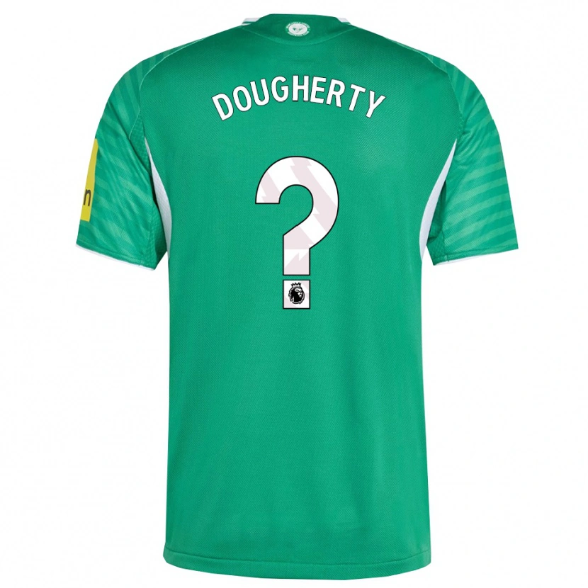 Danxen Kvinnor Ryan Dougherty #0 Grön Vit Bortatröja Matchtröjor 2025/26 Tröjor T-Tröja