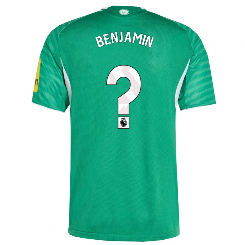 Danxen Kvinnor Theo Benjamin #0 Grön Vit Bortatröja Matchtröjor 2025/26 Tröjor T-Tröja