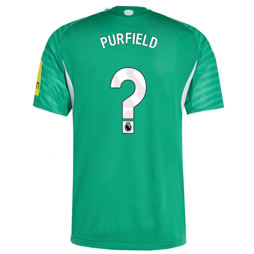 Danxen Kvinnor Jemma Purfield #0 Grön Vit Bortatröja Matchtröjor 2025/26 Tröjor T-Tröja