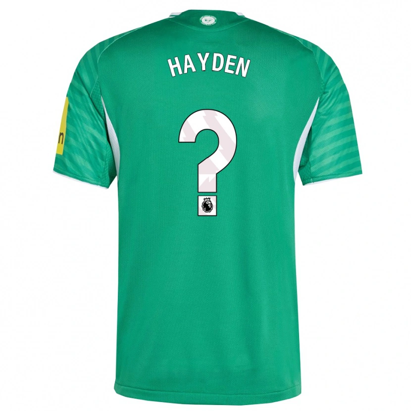 Danxen Kvinnor Isaac Hayden #0 Grön Vit Bortatröja Matchtröjor 2025/26 Tröjor T-Tröja