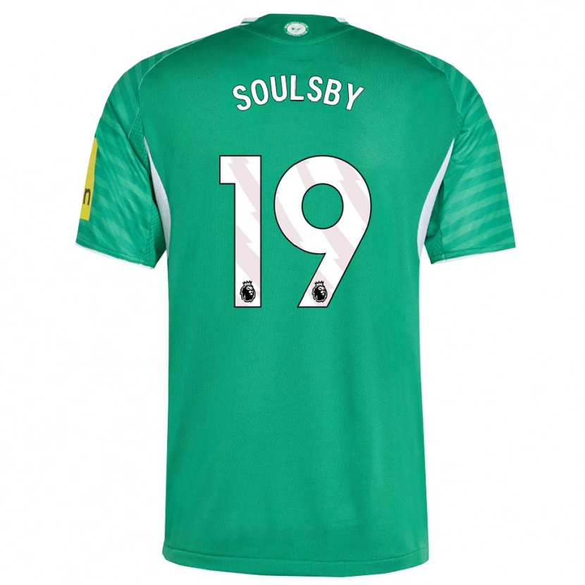 Danxen Kvinnor Anna Soulsby #19 Grön Vit Bortatröja Matchtröjor 2025/26 Tröjor T-Tröja