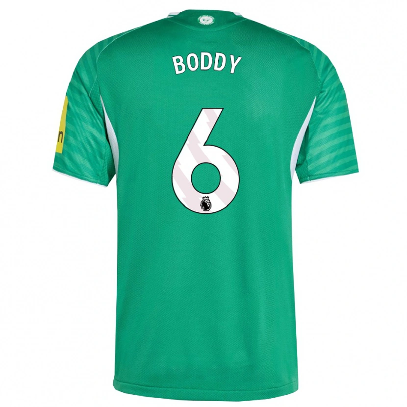 Danxen Kvinnor Elysia Boddy #6 Grön Vit Bortatröja Matchtröjor 2025/26 Tröjor T-Tröja