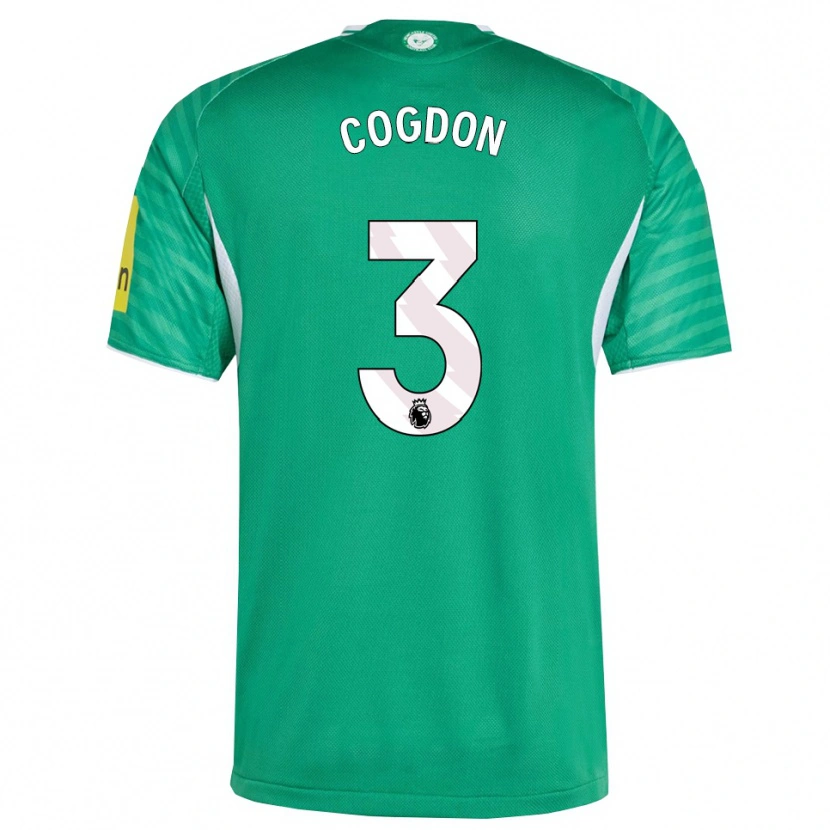 Danxen Kvinnor Jude Cogdon #3 Grön Vit Bortatröja Matchtröjor 2025/26 Tröjor T-Tröja