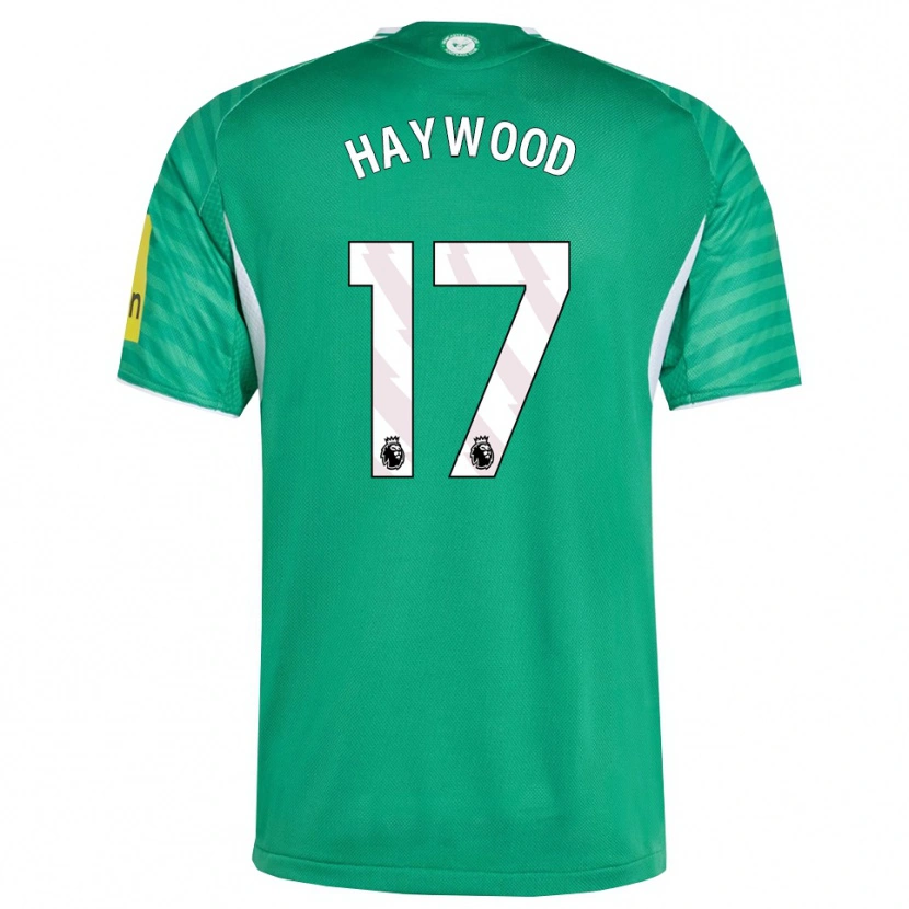 Danxen Kvinnor Sophie Haywood #17 Grön Vit Bortatröja Matchtröjor 2025/26 Tröjor T-Tröja