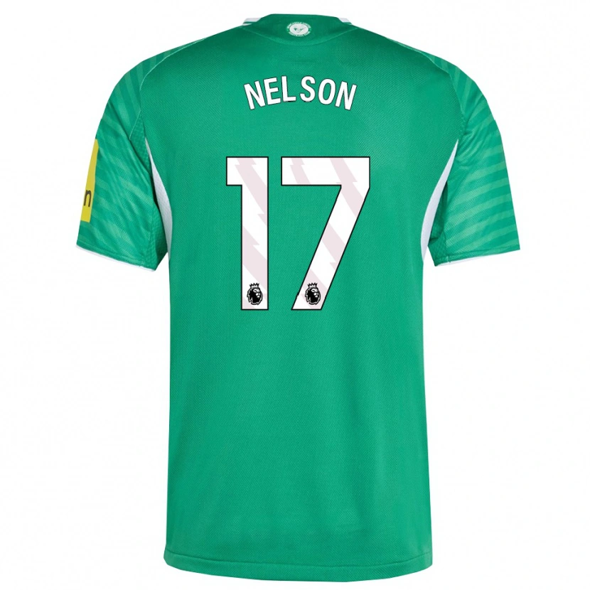 Danxen Kvinnor Erin Nelson #17 Grön Vit Bortatröja Matchtröjor 2025/26 Tröjor T-Tröja