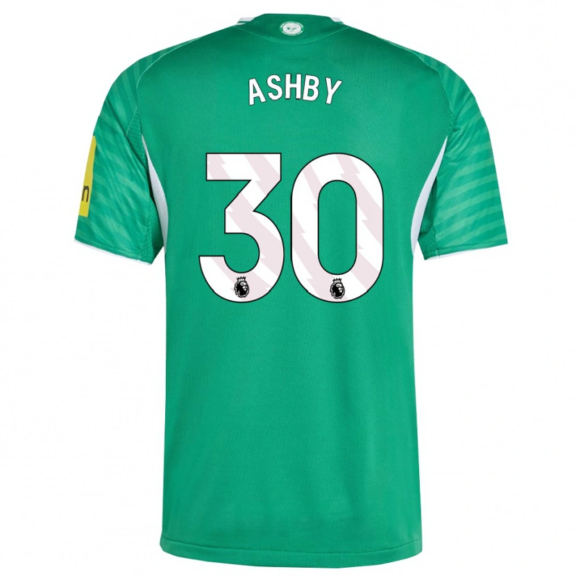 Danxen Kvinnor Harrison Ashby #30 Grön Vit Bortatröja Matchtröjor 2025/26 Tröjor T-Tröja