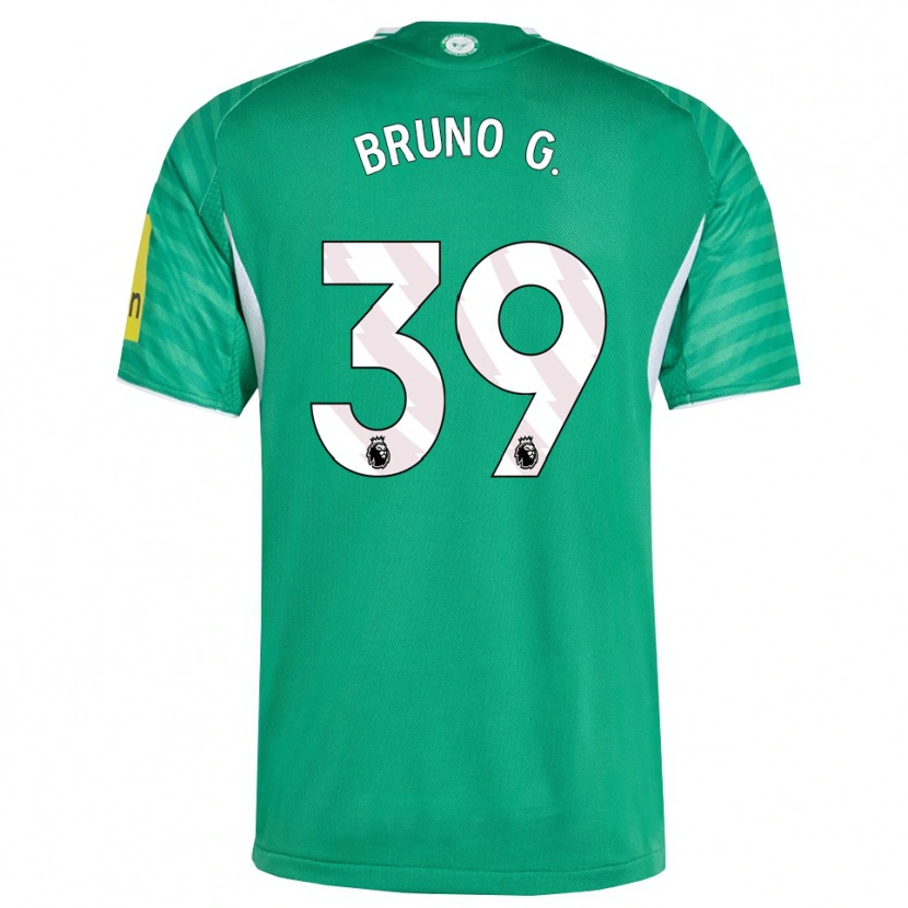 Danxen Kvinnor Bruno Guimarães #39 Grön Vit Bortatröja Matchtröjor 2025/26 Tröjor T-Tröja