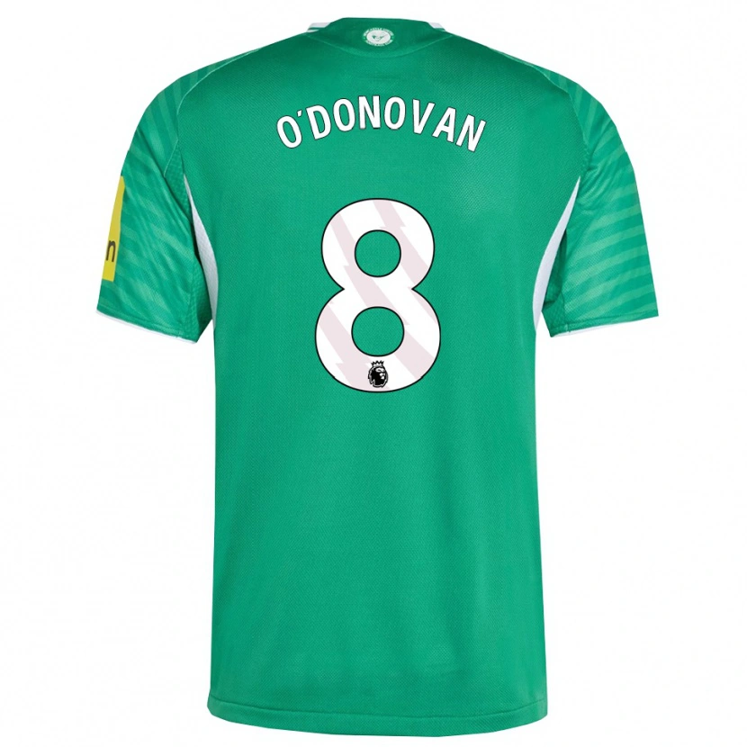 Danxen Kvinnor Alex O'donovan #8 Grön Vit Bortatröja Matchtröjor 2025/26 Tröjor T-Tröja