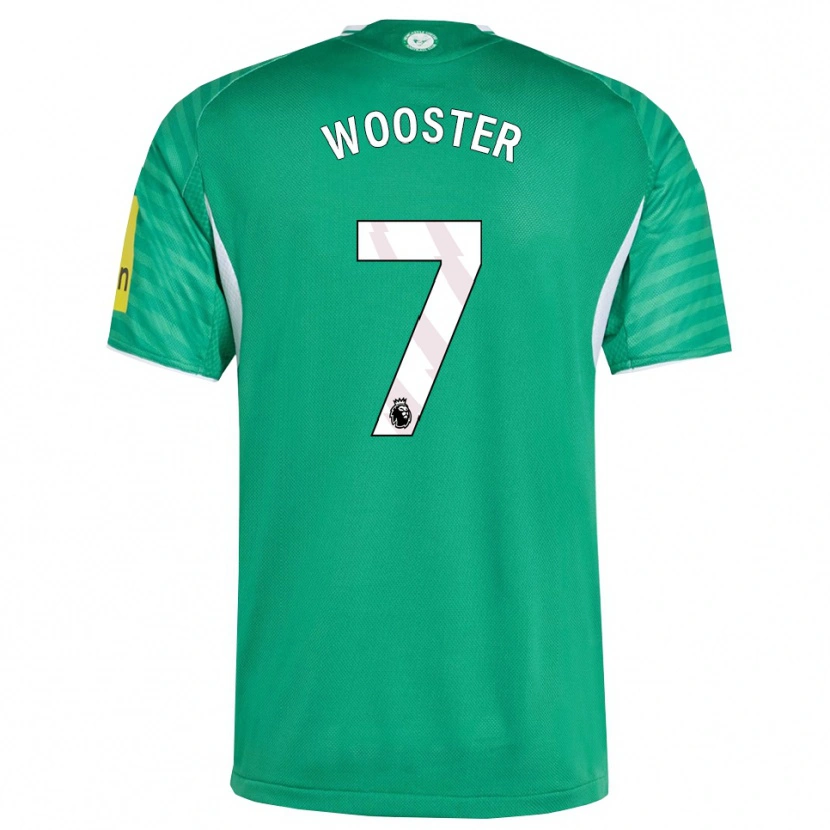 Danxen Kvinnor Kacey Wooster #7 Grön Vit Bortatröja Matchtröjor 2025/26 Tröjor T-Tröja