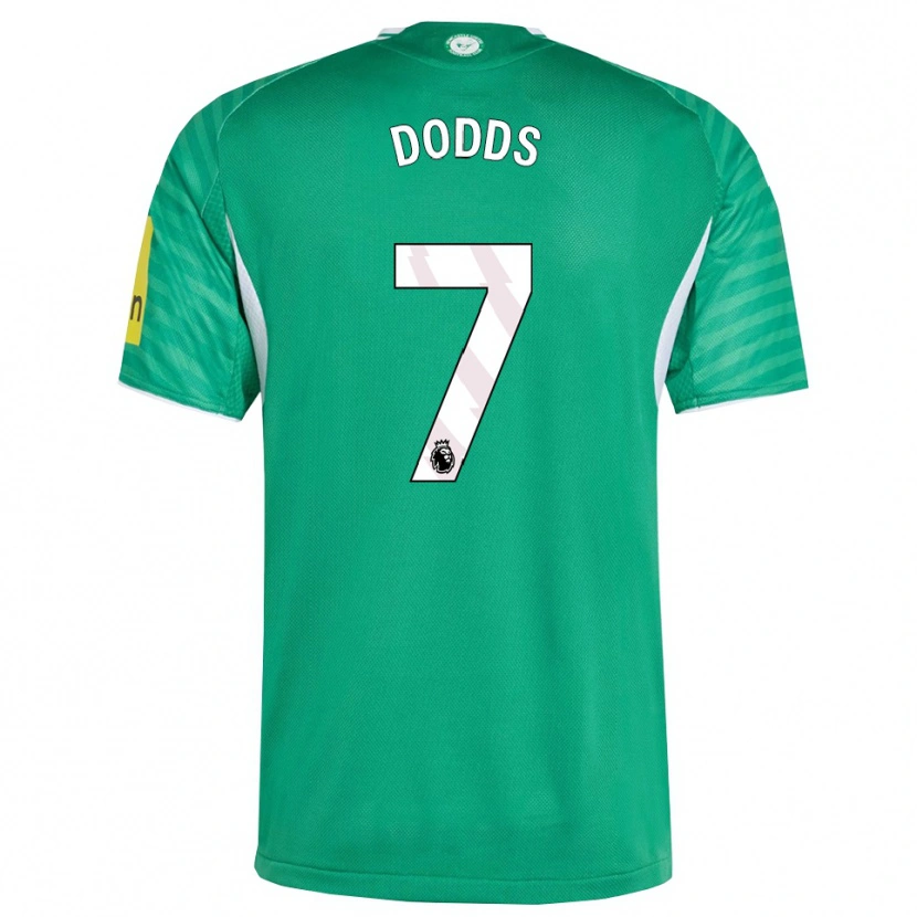 Danxen Kvinnor Tyler Dodds #7 Grön Vit Bortatröja Matchtröjor 2025/26 Tröjor T-Tröja