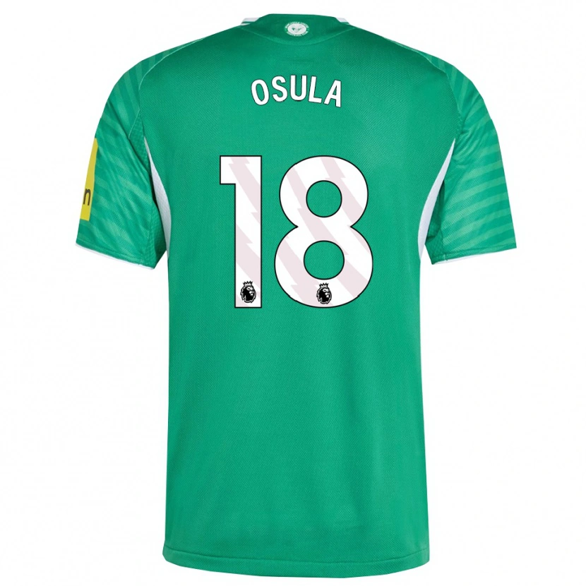 Danxen Kvinnor William Osula #18 Grön Vit Bortatröja Matchtröjor 2025/26 Tröjor T-Tröja
