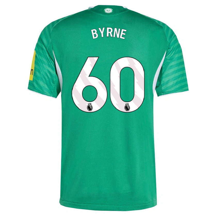 Danxen Kvinnor Reece Byrne #60 Grön Vit Bortatröja Matchtröjor 2025/26 Tröjor T-Tröja