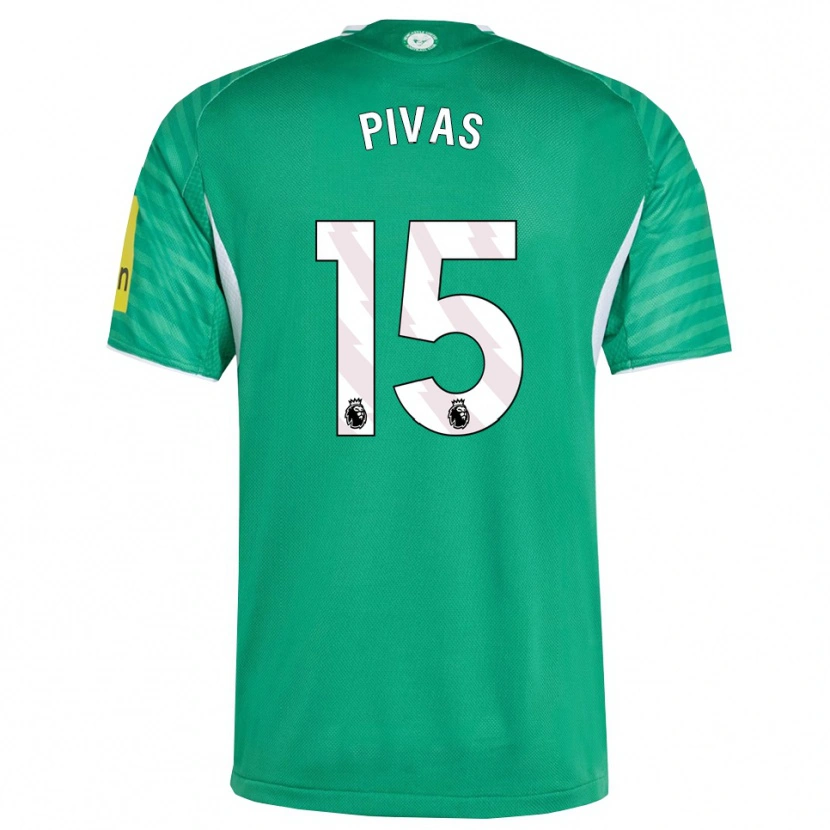 Danxen Kvinnor Miodrag Pivas #15 Grön Vit Bortatröja Matchtröjor 2025/26 Tröjor T-Tröja