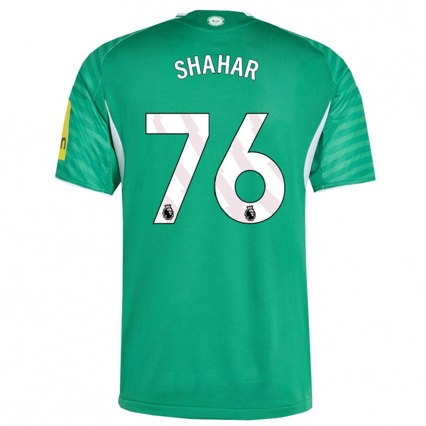 Danxen Kvinnor Leo Shahar #76 Grön Vit Bortatröja Matchtröjor 2025/26 Tröjor T-Tröja