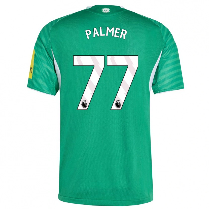 Danxen Kvinnor Darren Palmer #77 Grön Vit Bortatröja Matchtröjor 2025/26 Tröjor T-Tröja