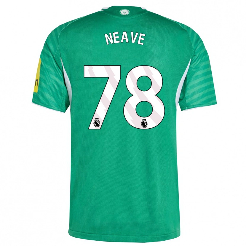 Danxen Kvinnor Sean Neave #78 Grön Vit Bortatröja Matchtröjor 2025/26 Tröjor T-Tröja