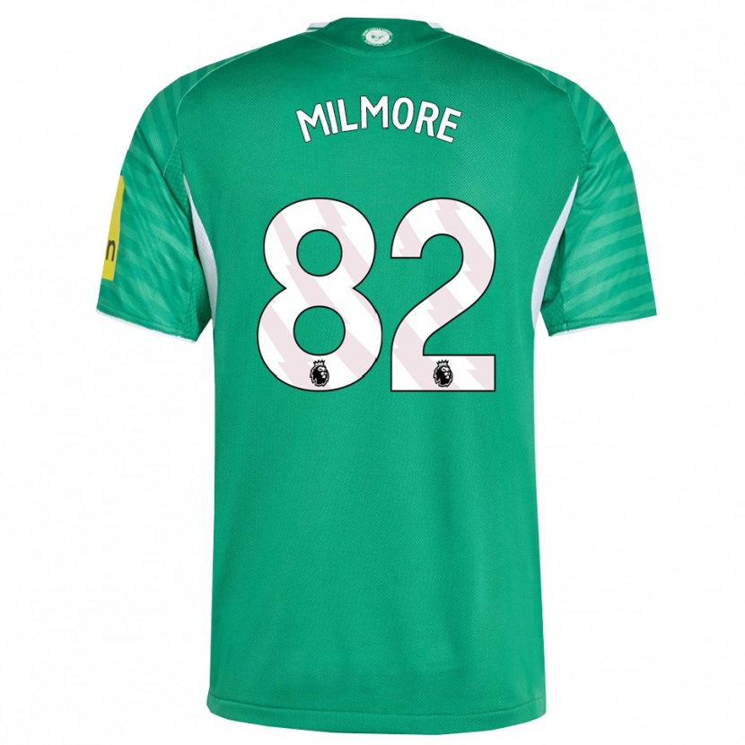 Danxen Kvinnor Carter Milmore #82 Grön Vit Bortatröja Matchtröjor 2025/26 Tröjor T-Tröja