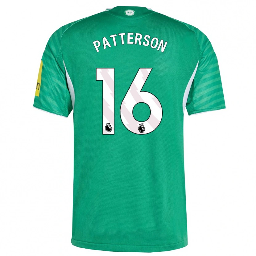 Danxen Kvinnor Jack Patterson #16 Grön Vit Bortatröja Matchtröjor 2025/26 Tröjor T-Tröja